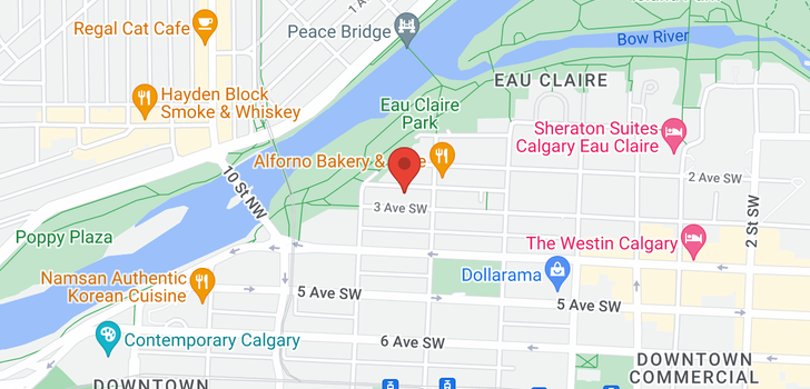 map of 1307 804 3 Avenue SW